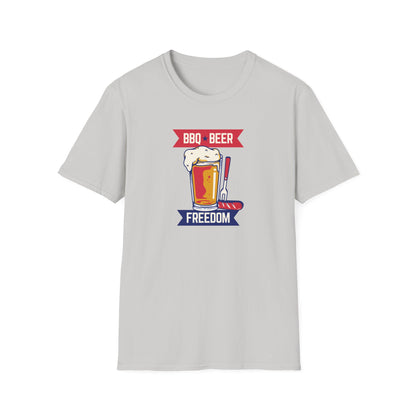 BQ, Beer, and Freedom - Patriotic Fourth of July T-Shirt