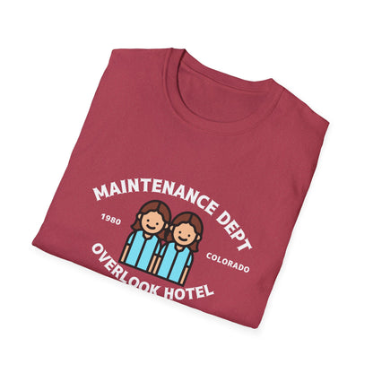 Overlook Hotel Maintenance Dept T-Shirt – The Shining 1980 Retro Horror Tee