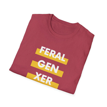 Feral Gen Xer T-Shirt - Funny Nostalgic Generation X Tee