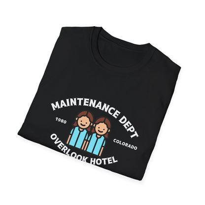 Overlook Hotel Maintenance Dept T-Shirt – The Shining 1980 Retro Horror Tee