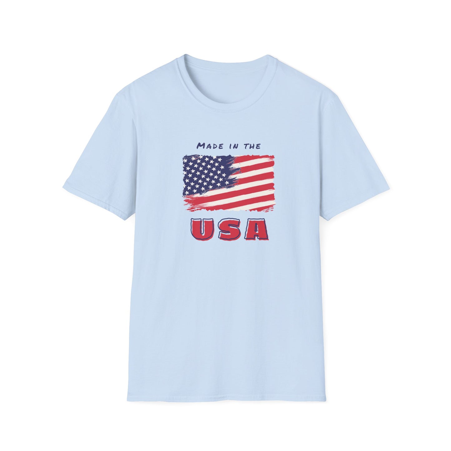 USA T-Shirt - Patriotic Fourth of July Shirt - Independence Day Flag Tee