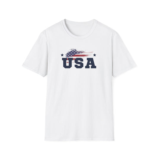 USA T-Shirt - Patriotic Fourth of July Shirt - Independence Day Flag Tee