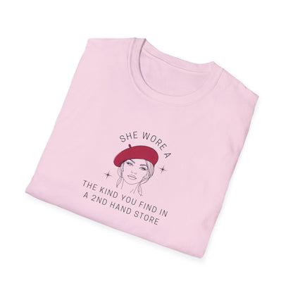 She Wore a Raspberry Beret T-Shirt - Nostalgic Prince Song Tribute Tee