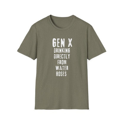 Drinking Directly from Water Hoses - Gen X Nostalgia T-Shirt