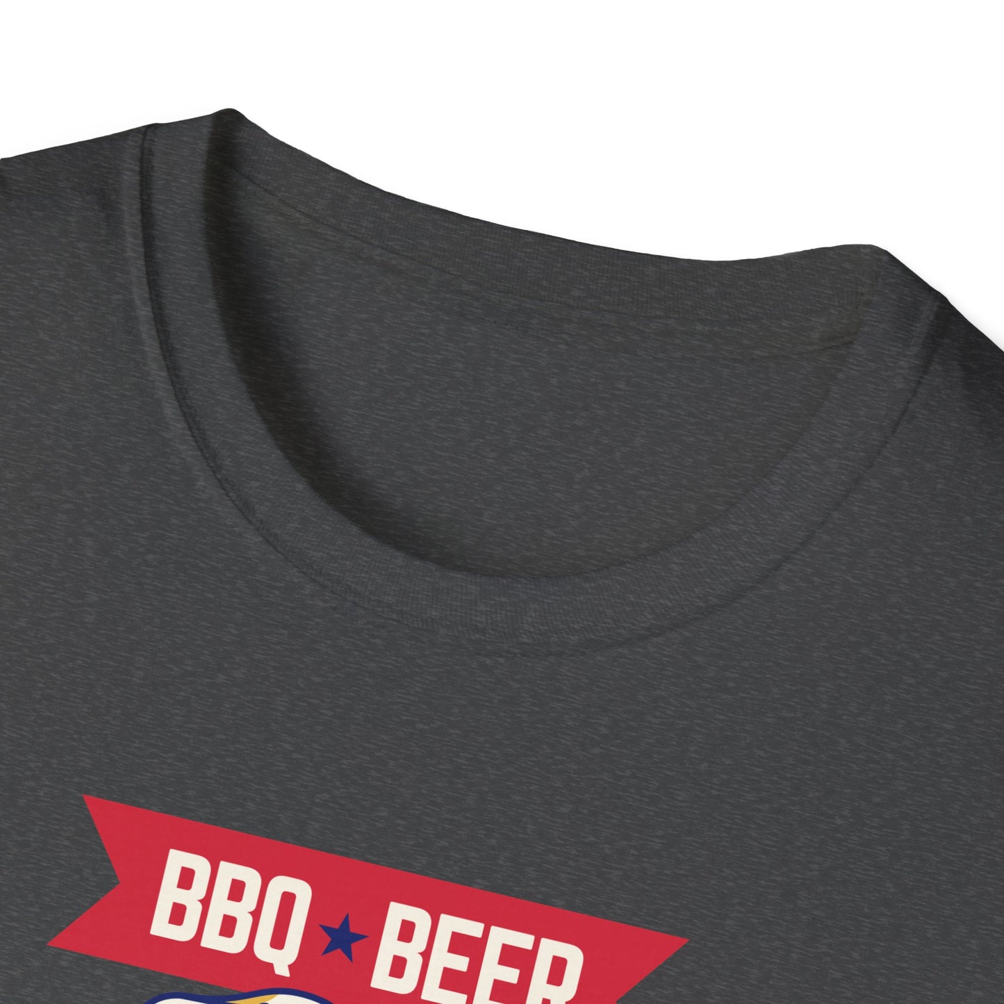 BQ, Beer, and Freedom - Patriotic Fourth of July T-Shirt