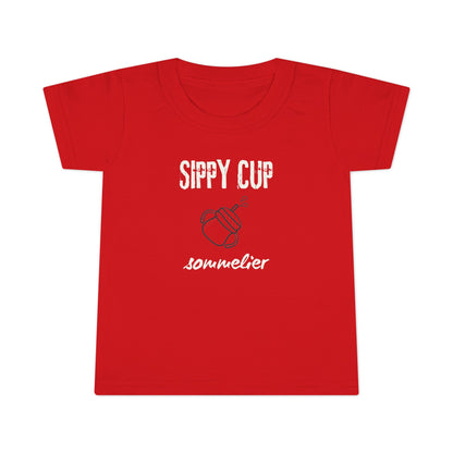 Sippy Cup Sommelier T-Shirt - Funny Toddler Tee - Cute Kids Shirt