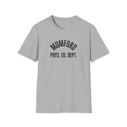 Mumford Phys Ed Dept T-Shirt - Nostalgic Beverly Hills Cop Movie Tee