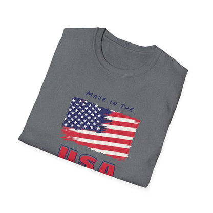 USA T-Shirt - Patriotic Fourth of July Shirt - Independence Day Flag Tee