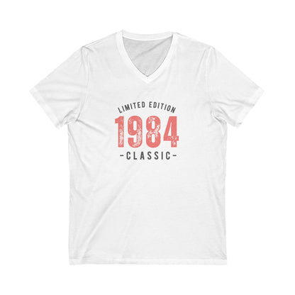 Unisex Jersey Short Sleeve V-Neck Tee