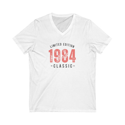 Unisex Jersey Short Sleeve V-Neck Tee