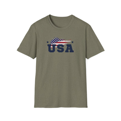 USA T-Shirt - Patriotic Fourth of July Shirt - Independence Day Flag Tee