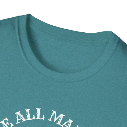 We're All Mad Here - Whimsical Mad Hatter T-Shirt