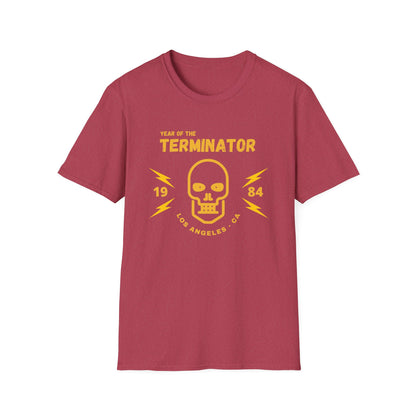 Year of the Terminator 1984 T-Shirt - Retro Sci-Fi Birthday Gift - Vintage 1984 Tee