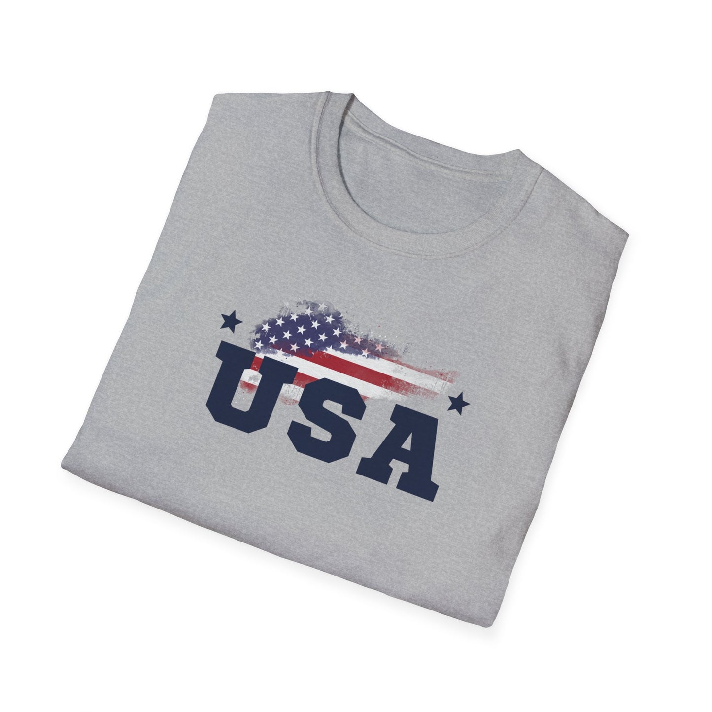 USA T-Shirt - Patriotic Fourth of July Shirt - Independence Day Flag Tee