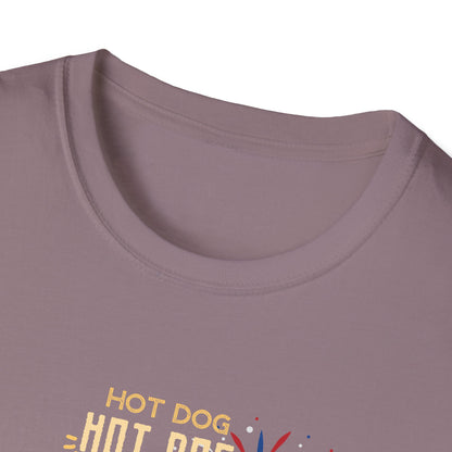 July 4th Hot Dog T-Shirt | Patriotic Hot Diggity Dog Tee