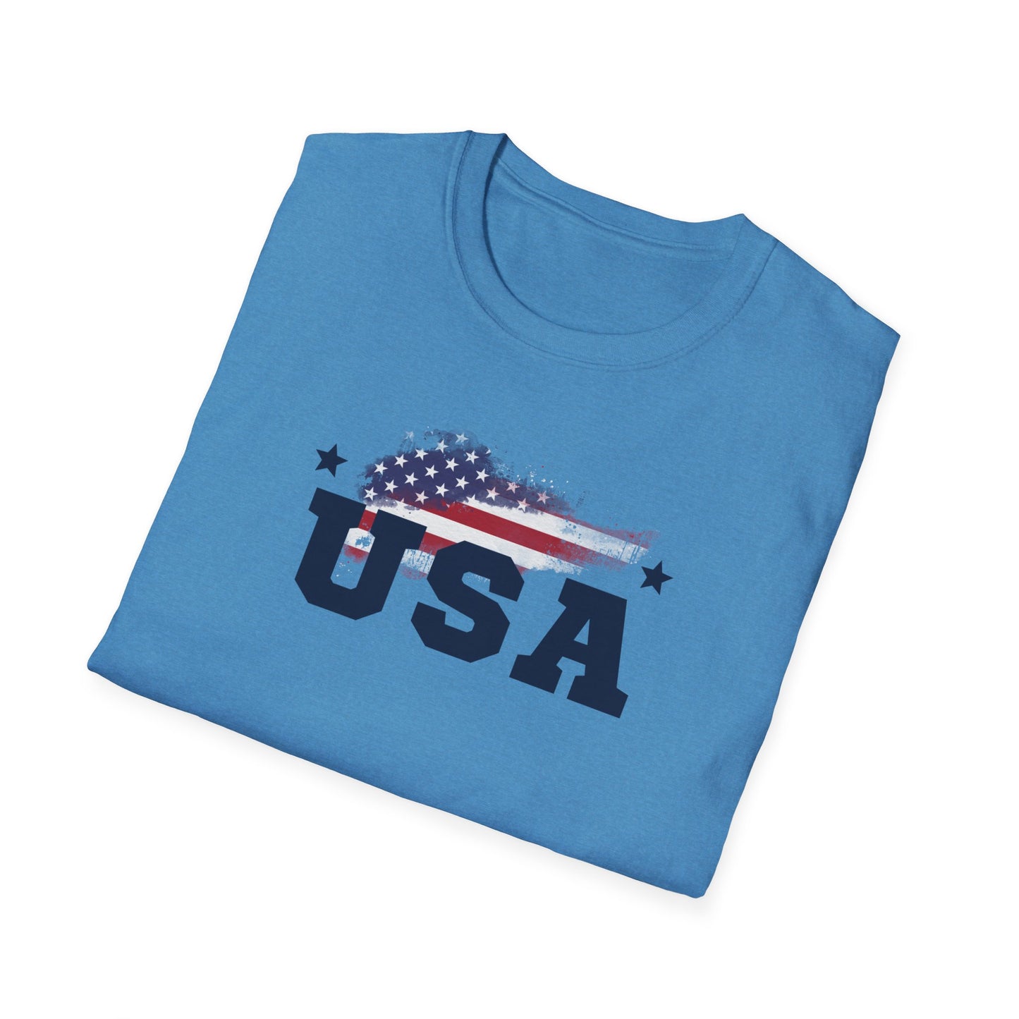 USA T-Shirt - Patriotic Fourth of July Shirt - Independence Day Flag Tee