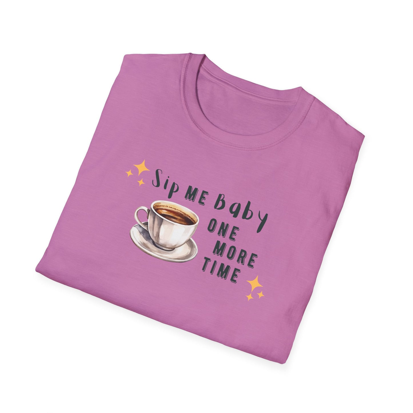 Funny Coffee T-Shirt - 'Sip Me Baby One More Time' - Coffee Lover Gift - Graphic Tee with Coffee Cup Design - Unisex Coffee Shirt