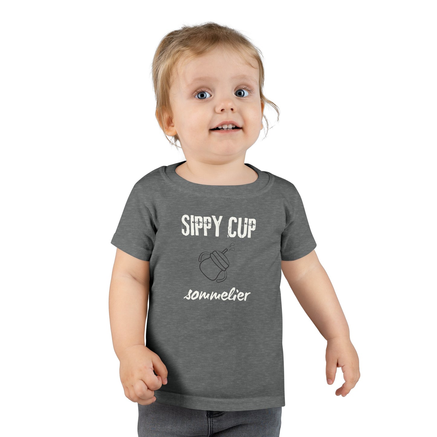 Sippy Cup Sommelier T-Shirt - Funny Toddler Tee - Cute Kids Shirt