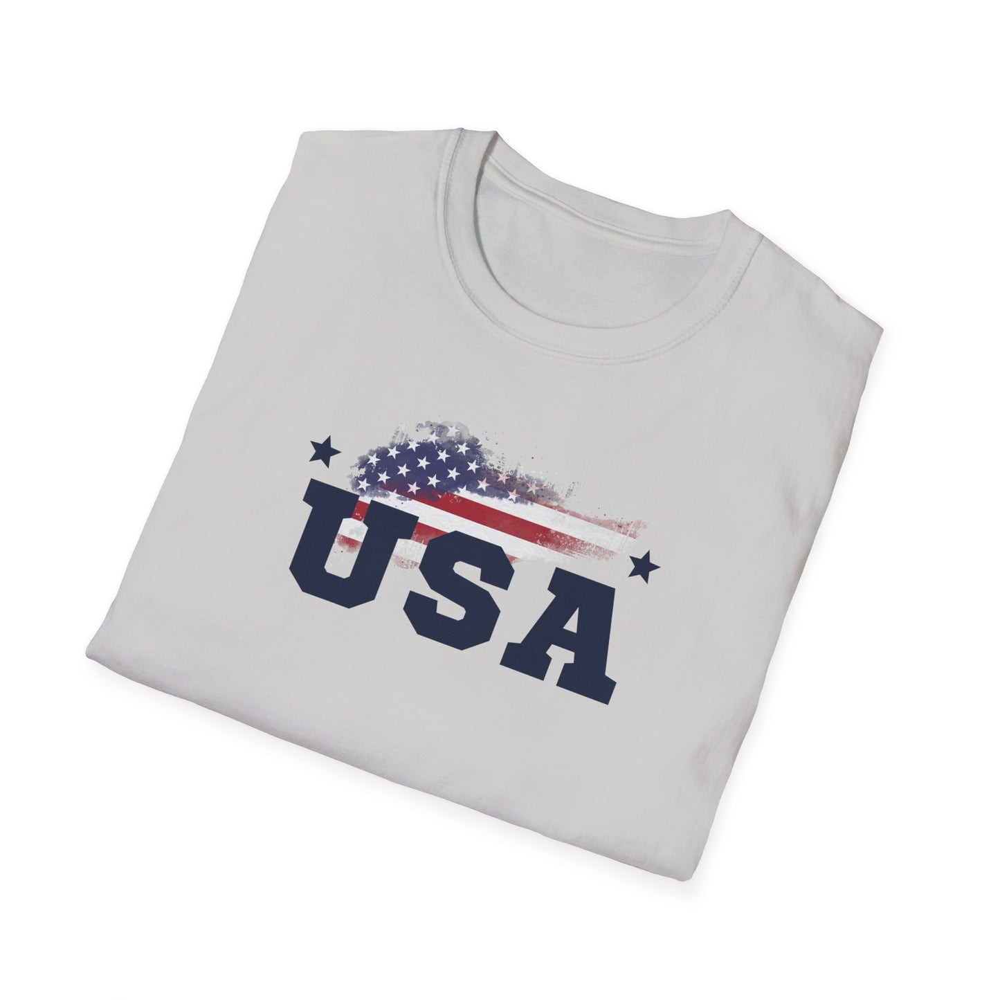 USA T-Shirt - Patriotic Fourth of July Shirt - Independence Day Flag Tee