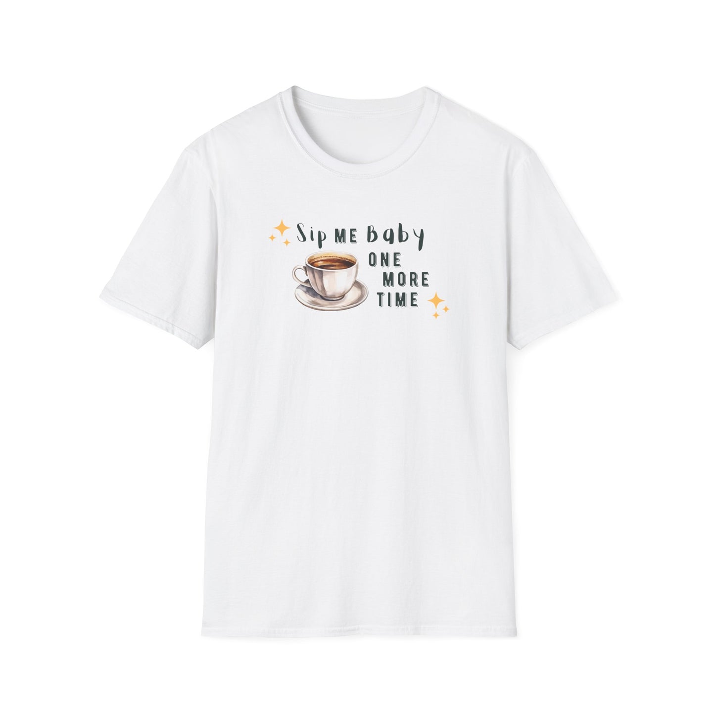 Funny Coffee T-Shirt - 'Sip Me Baby One More Time' - Coffee Lover Gift - Graphic Tee with Coffee Cup Design - Unisex Coffee Shirt