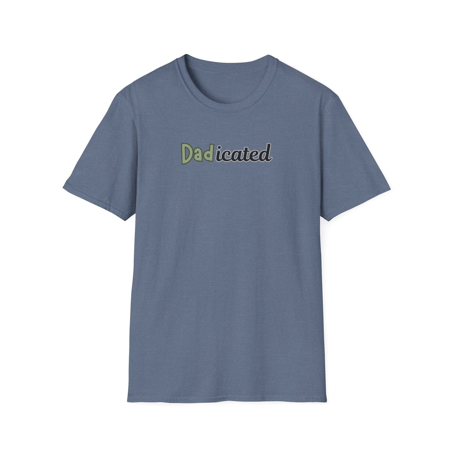 Dadicated T-Shirt - Funny Father's Day Tee - Humorous Dad Pun Shirt - Perfect Gift for Dads - Fatherhood Humor