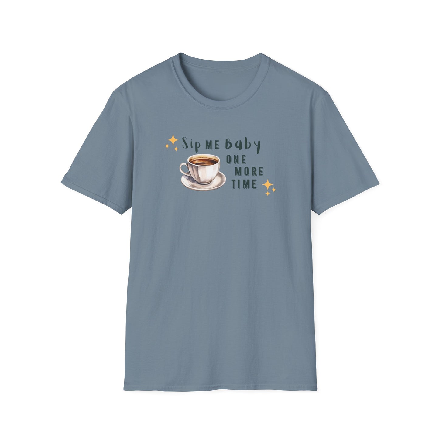 Funny Coffee T-Shirt - 'Sip Me Baby One More Time' - Coffee Lover Gift - Graphic Tee with Coffee Cup Design - Unisex Coffee Shirt