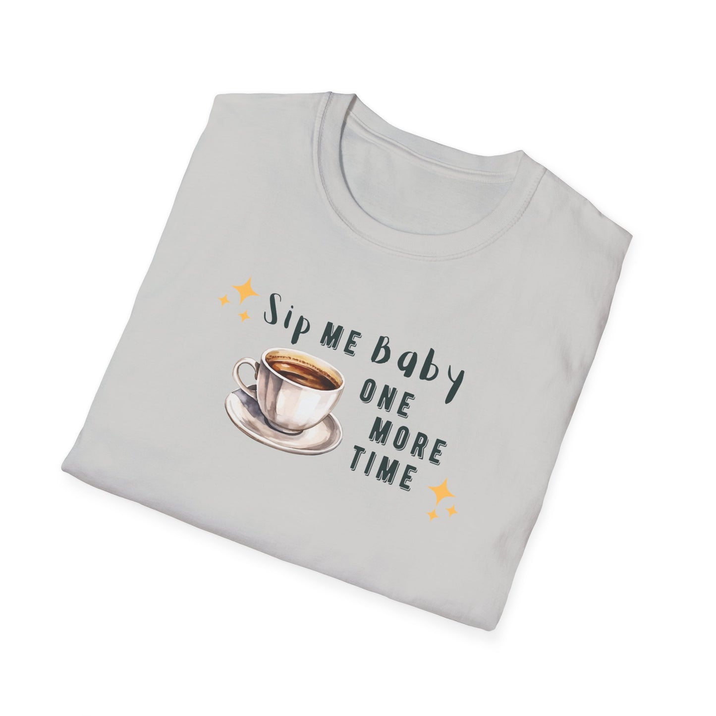 Funny Coffee T-Shirt - 'Sip Me Baby One More Time' - Coffee Lover Gift - Graphic Tee with Coffee Cup Design - Unisex Coffee Shirt