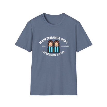 Overlook Hotel Maintenance Dept T-Shirt – The Shining 1980 Retro Horror Tee