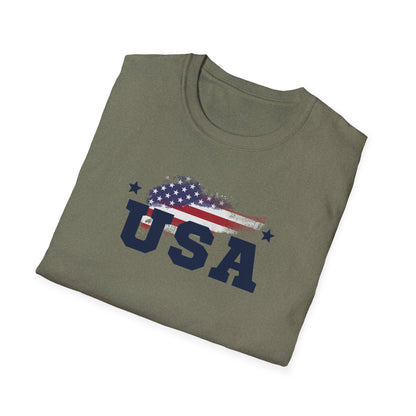 USA T-Shirt - Patriotic Fourth of July Shirt - Independence Day Flag Tee