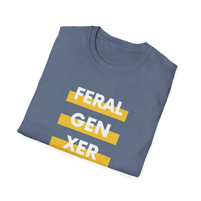 Feral Gen Xer T-Shirt - Funny Nostalgic Generation X Tee