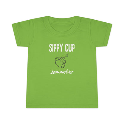 Sippy Cup Sommelier T-Shirt - Funny Toddler Tee - Cute Kids Shirt