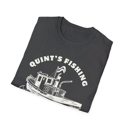 Quint's Fishing Amity Island T-Shirt - Classic Jaws Movie Reference