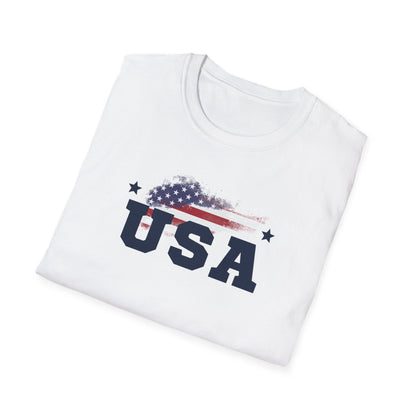 USA T-Shirt - Patriotic Fourth of July Shirt - Independence Day Flag Tee