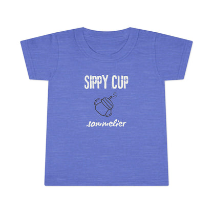 Sippy Cup Sommelier T-Shirt - Funny Toddler Tee - Cute Kids Shirt