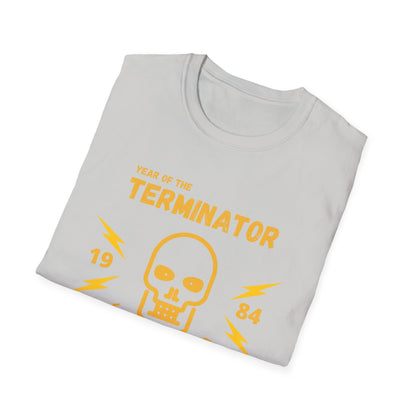 Year of the Terminator 1984 T-Shirt - Retro Sci-Fi Birthday Gift - Vintage 1984 Tee