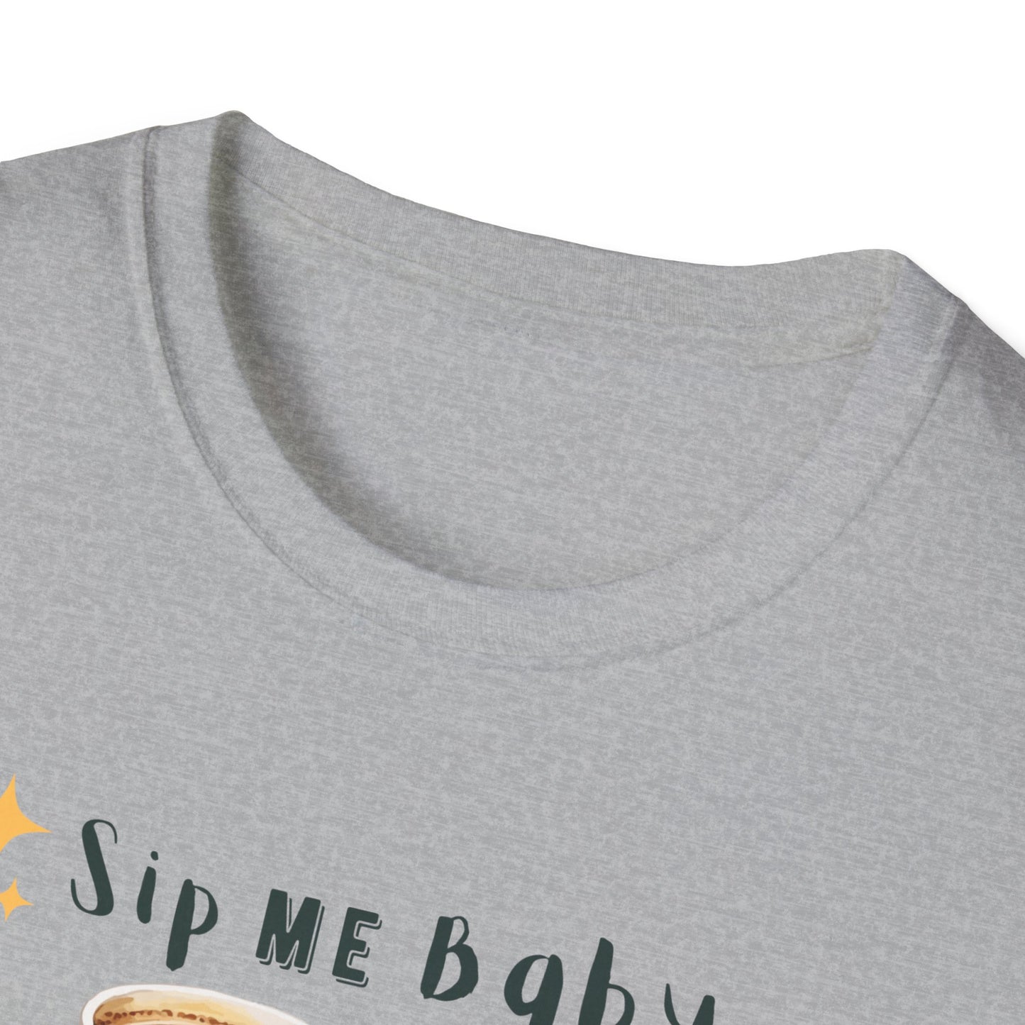 Funny Coffee T-Shirt - 'Sip Me Baby One More Time' - Coffee Lover Gift - Graphic Tee with Coffee Cup Design - Unisex Coffee Shirt