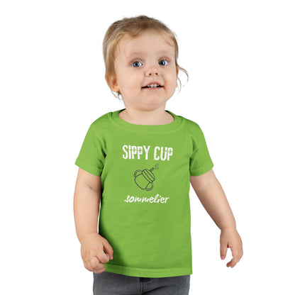 Sippy Cup Sommelier T-Shirt - Funny Toddler Tee - Cute Kids Shirt