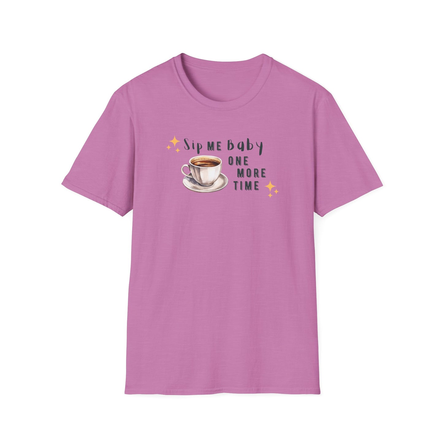 Funny Coffee T-Shirt - 'Sip Me Baby One More Time' - Coffee Lover Gift - Graphic Tee with Coffee Cup Design - Unisex Coffee Shirt