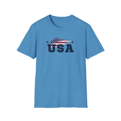 USA T-Shirt - Patriotic Fourth of July Shirt - Independence Day Flag Tee