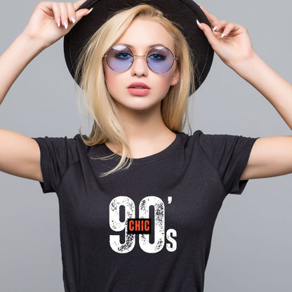 90's Chic T-Shirt - Retro 90s Nostalgia Tee - Funny Vintage 90s Fashion