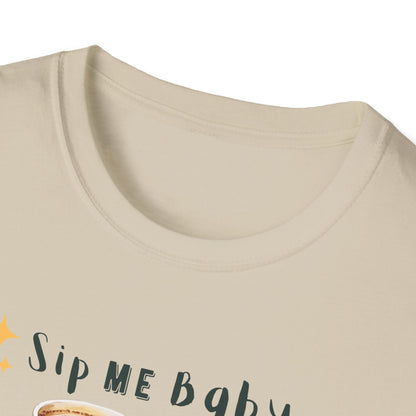 Funny Coffee T-Shirt - 'Sip Me Baby One More Time' - Coffee Lover Gift - Graphic Tee with Coffee Cup Design - Unisex Coffee Shirt