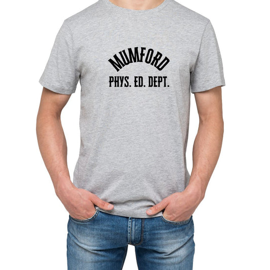 Mumford Phys Ed Dept T-Shirt - Nostalgic Beverly Hills Cop Movie Tee